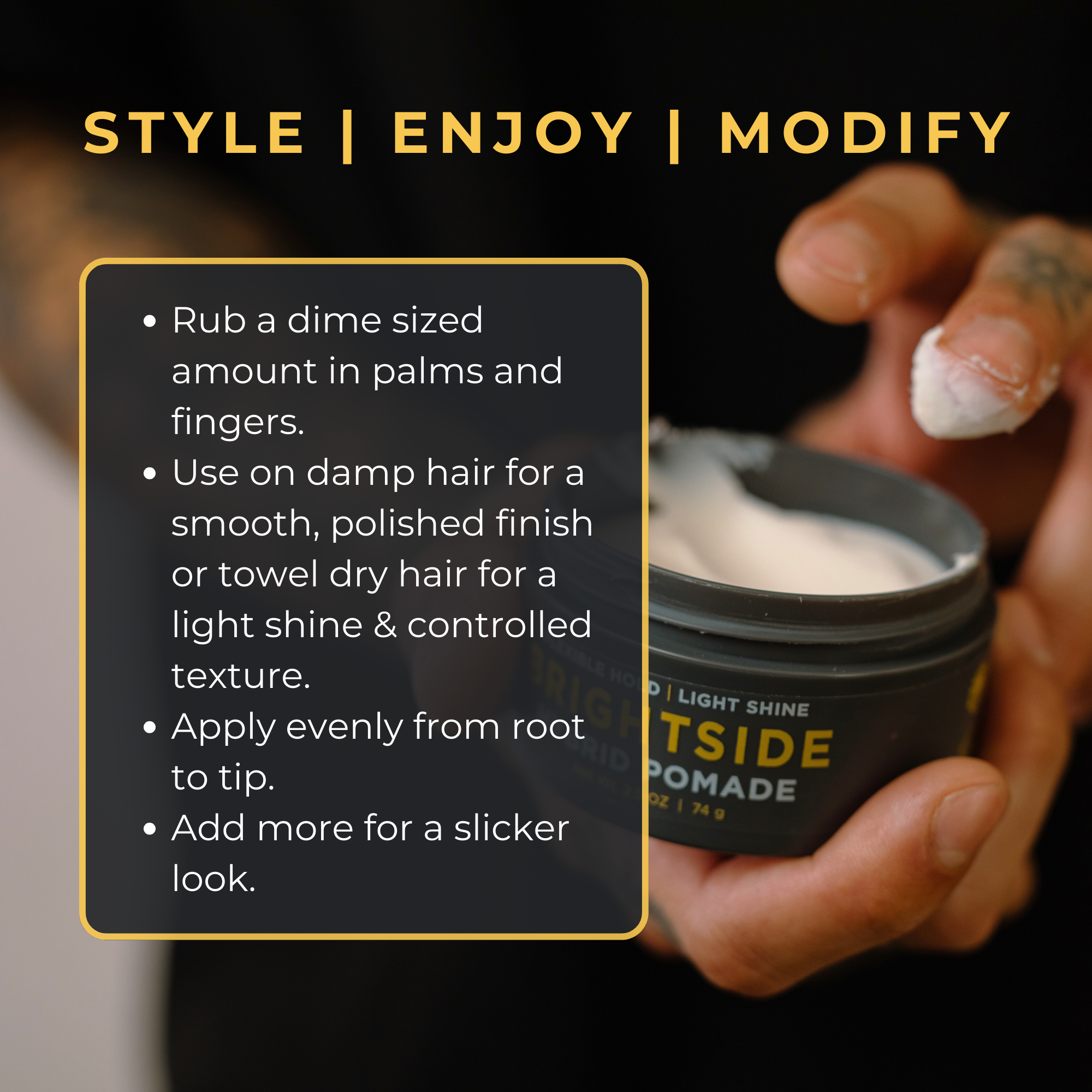 How to Use Hybrid Pomade