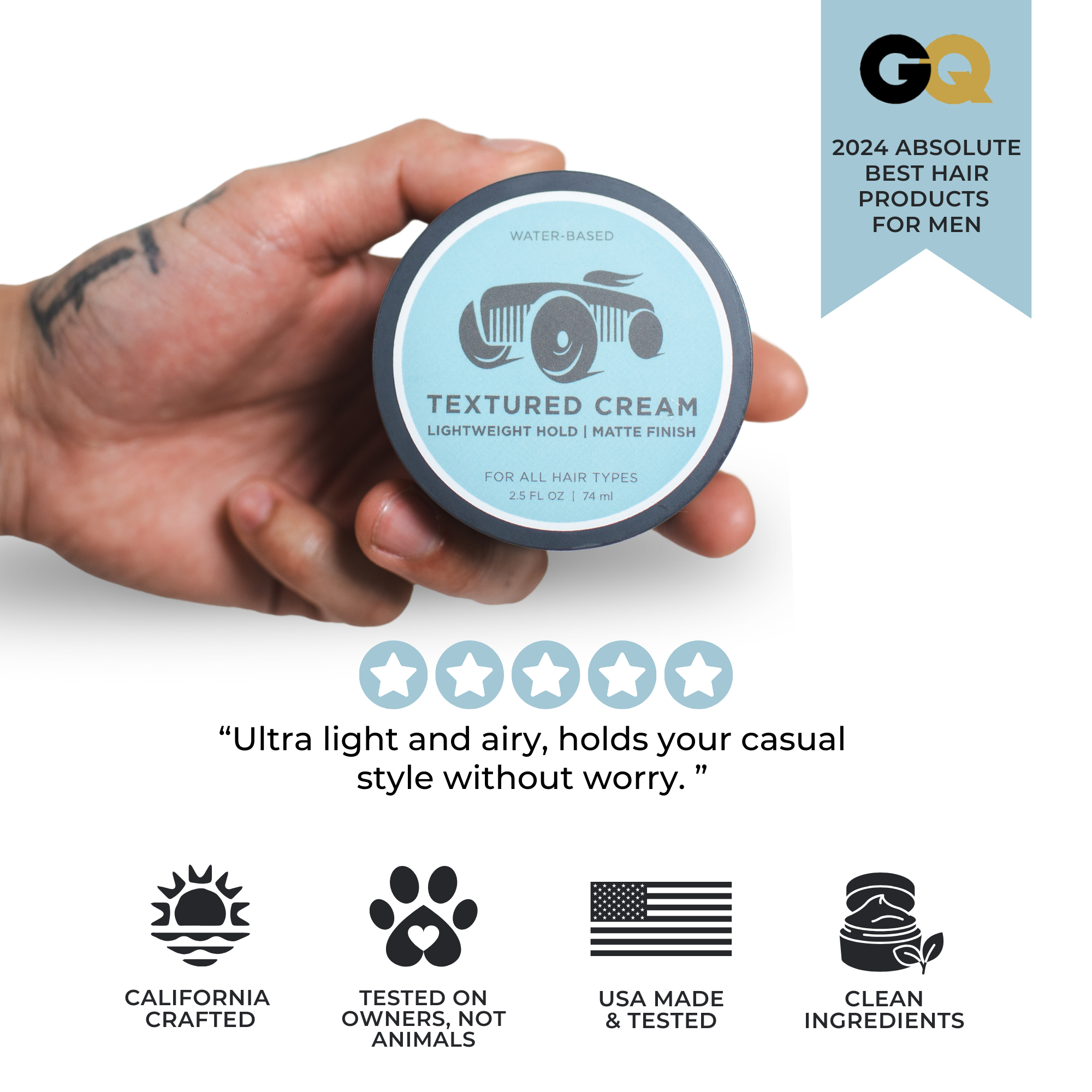 Textured Cream 5-star review