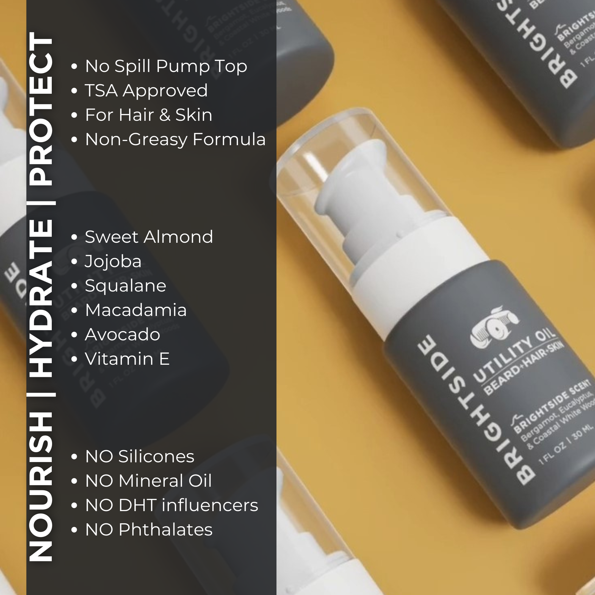 Utility Oil: Beard + Hair + Skin